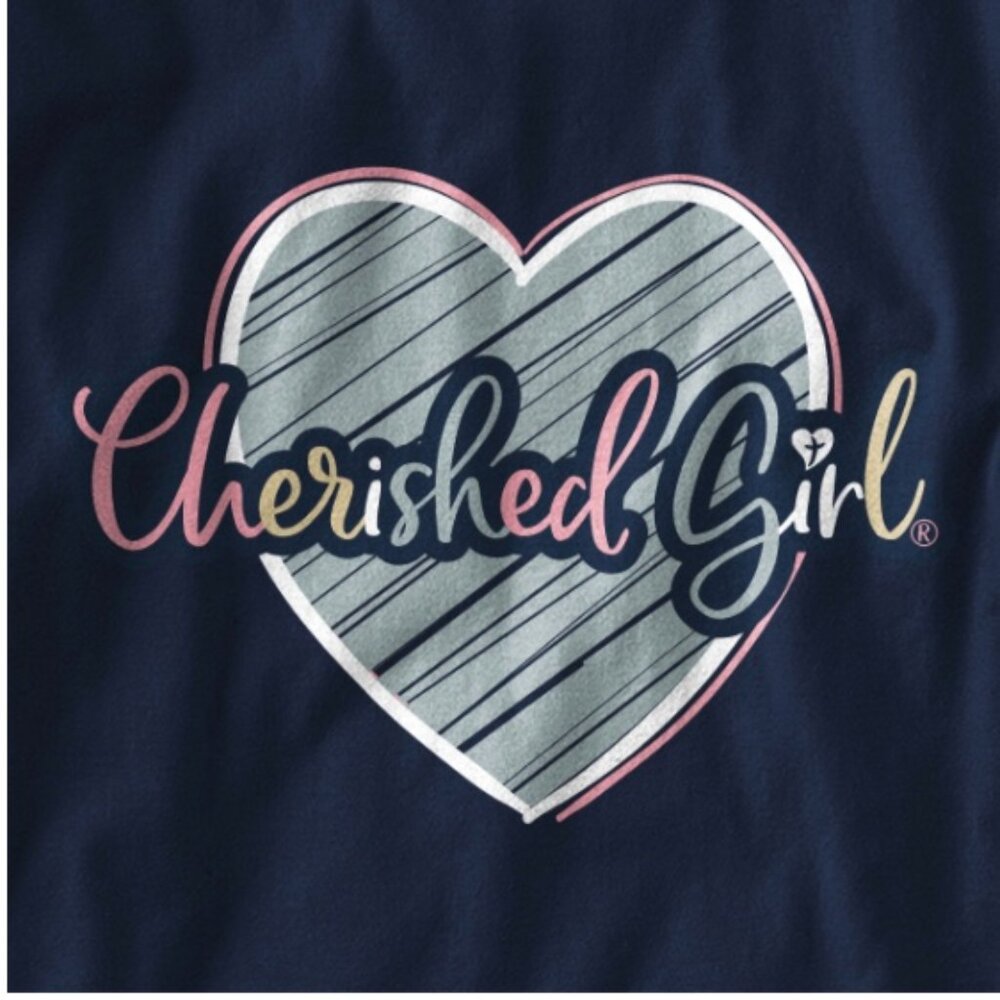 Kerusso Cherished Girl Women's Long Sleeve T-Shirt - "Happy Is She" - NEW - Picture 4 of 5